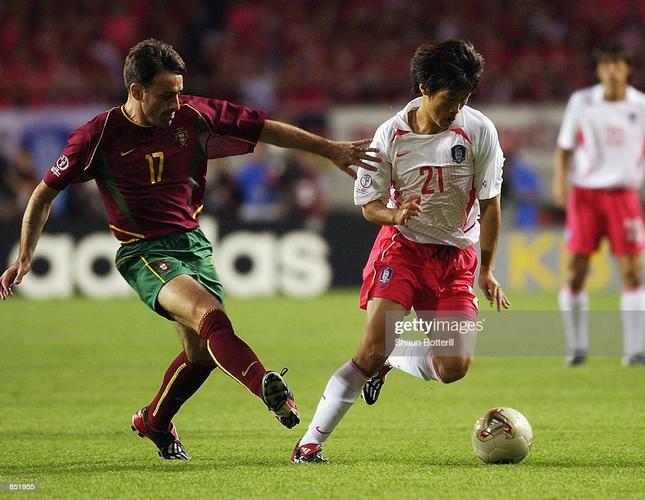 世界杯韩国vs葡萄牙足球